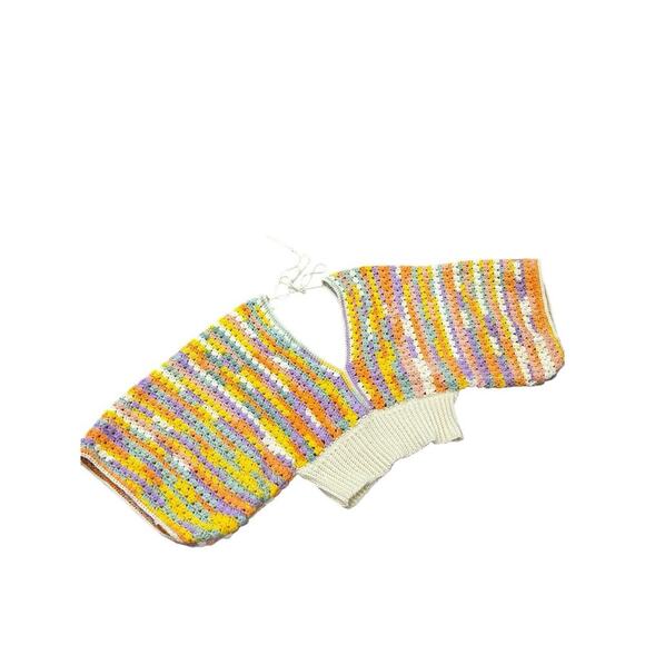 Handmade Multicolor Knitted Sweater Boho Style Womens Medium? - Picture 1 of 11